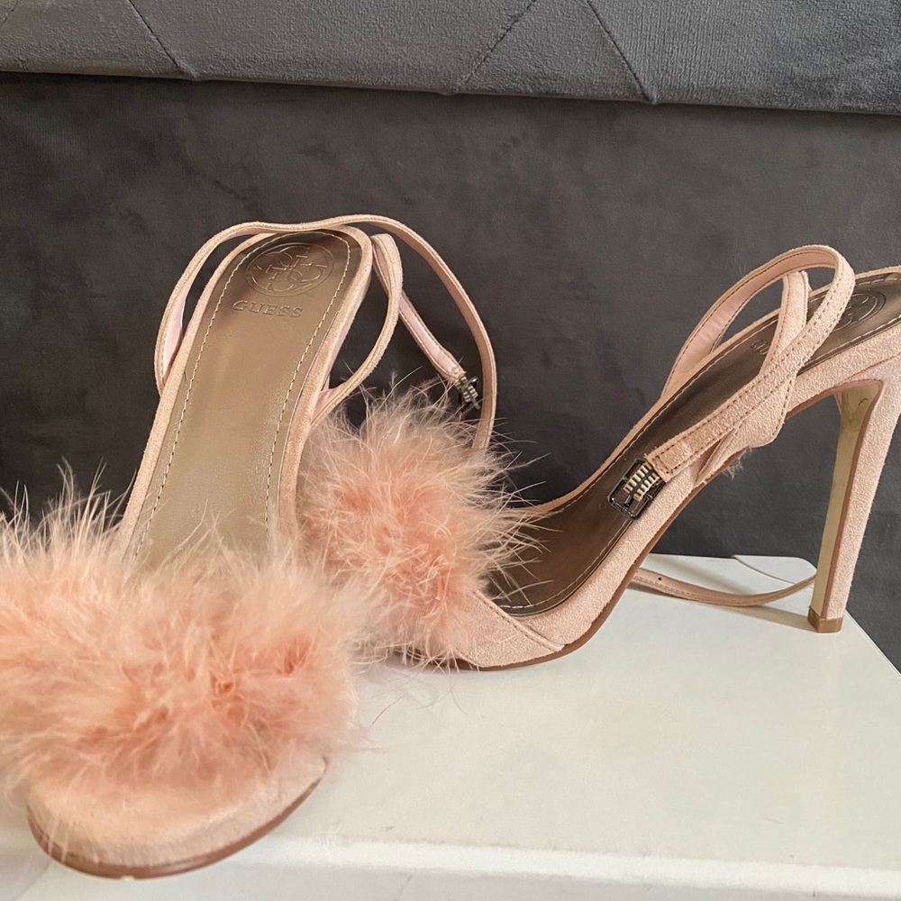 Guess Faux Fur Heels